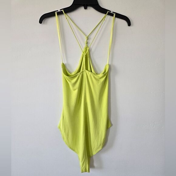 NWT Frame Delicate Knot Bodysuit in Flash Lime - Picture 6 of 10